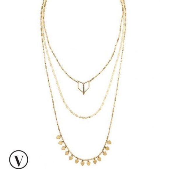Stella & Dot | New Gold Layered 7-in-1 Layered Terra Gold Necklace - Picture 5 of 8